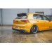 Накладки сплиттеры боковые на задний бампер на VW Golf VIII